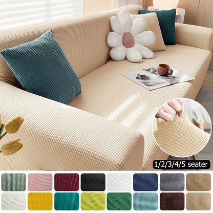 Stretchy Fitted Sofa Slipcover with Textured Pattern - Yeezlab