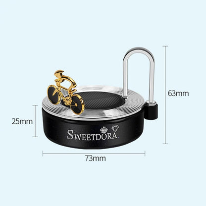 Compact Bike Car Solar Powered Air Freshener Decor
