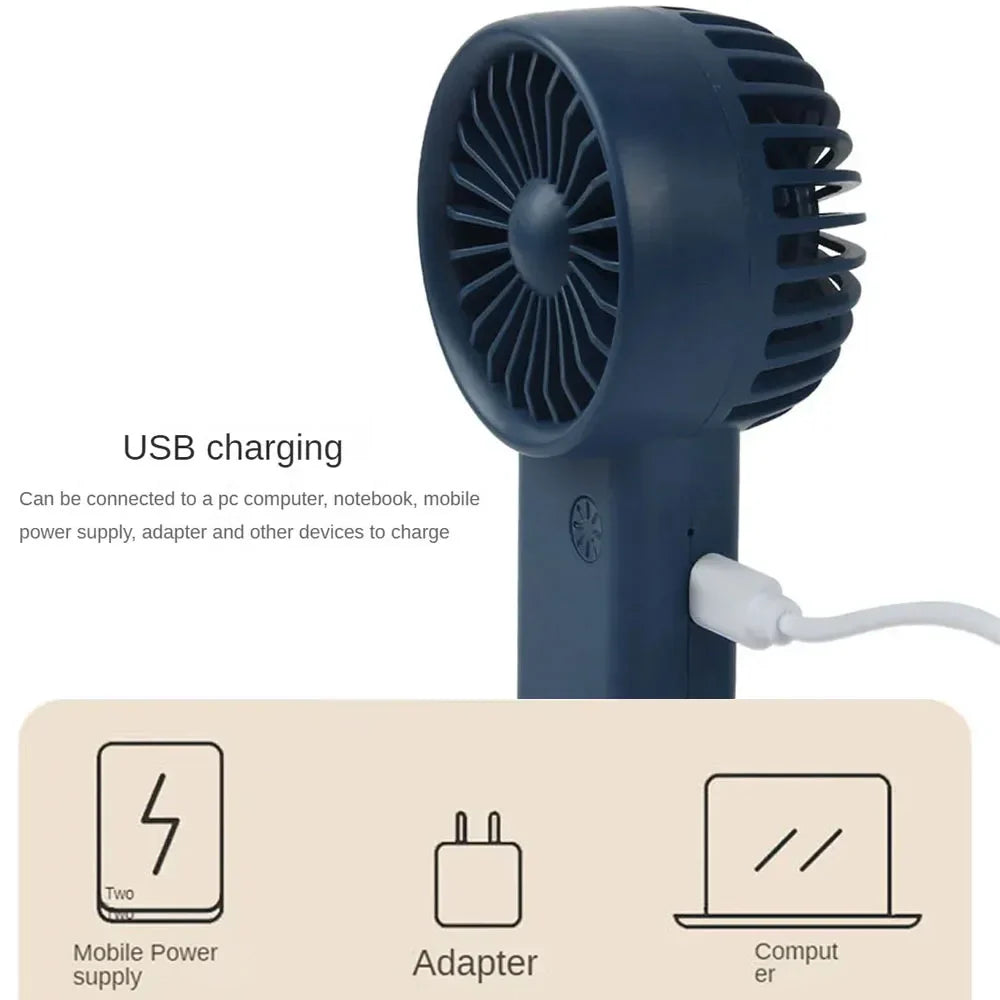 Compact Rechargeable Personal Fan with LED Screen