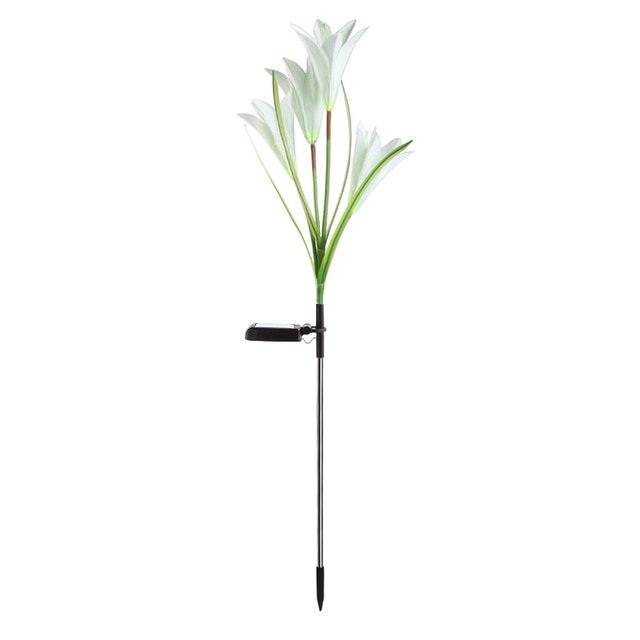 Solar Powered Garden Flower Lamp
