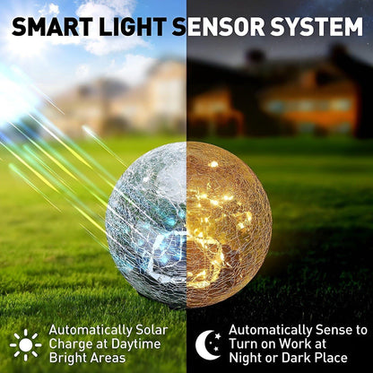 Solar Powered Garden Lamp Warm White LED Waterproof - Yeezlab