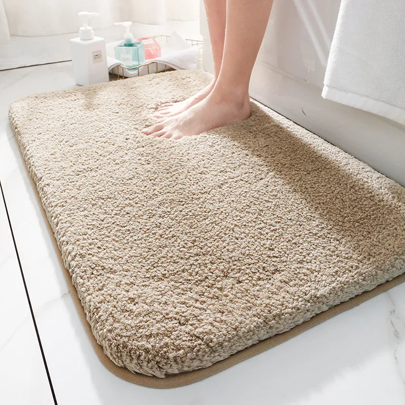 Plush Bathroom Mat – Ultra Soft Non-Slip Bath Rug