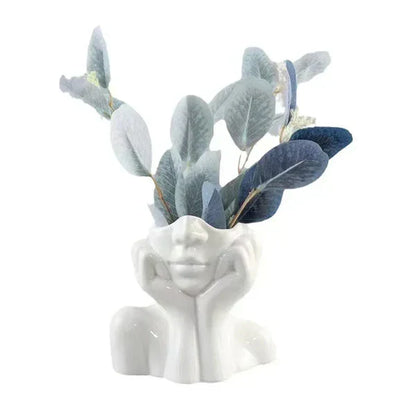 Modern Artistic Face Vase for Chic Home Decor - Yeezlab