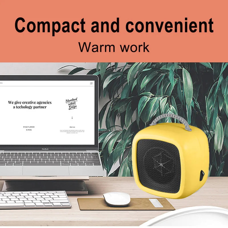 Compact Electric Space Heater Mini Portable Ceramic
