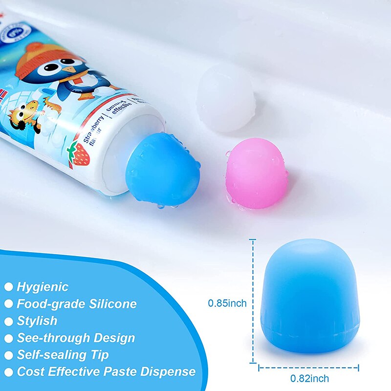 Eco Friendly 4 Pack Reusable Toothpaste Tube Caps