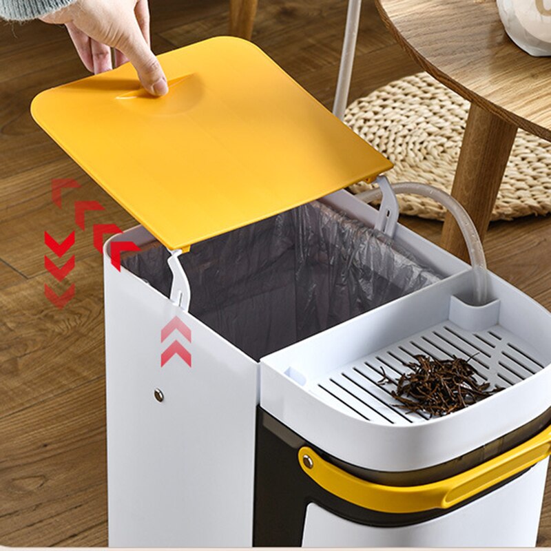 Dual Compartment Kitchen Trash Recycling Bin