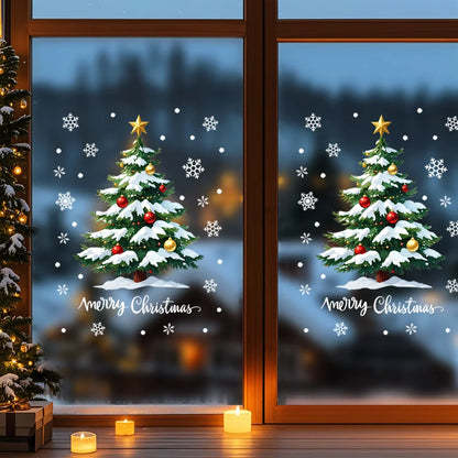 Colorful 3D Christmas Tree Wall Decal
