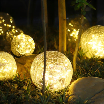 Solar Powered Garden Lamp Warm White LED Waterproof