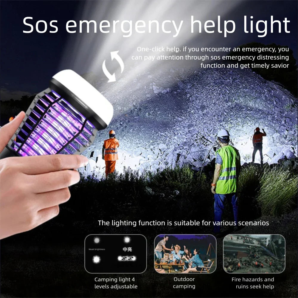 Portable 4-in-1 Camping Lamp with Bug Zapper