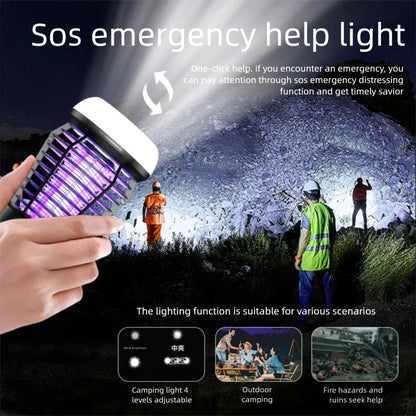 Portable 4-in-1 Camping Lamp with Bug Zapper