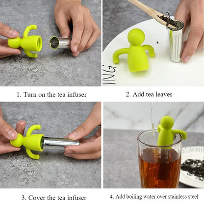 Calm Man Shaped Tea Steeper