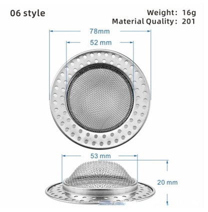 Easy Clean Kitchen Sink Strainer Stainless Steel Filter