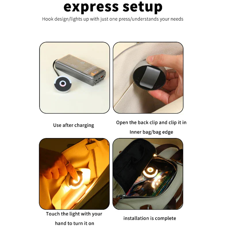 Mini Round Touch Table Night Light