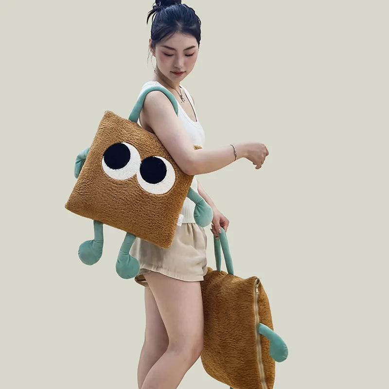 Cozy Fun Plush Travel Blanket Pillow