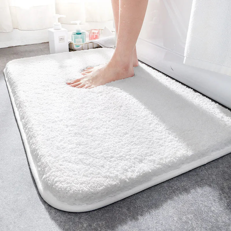 Plush Bathroom Mat – Ultra Soft Non-Slip Bath Rug