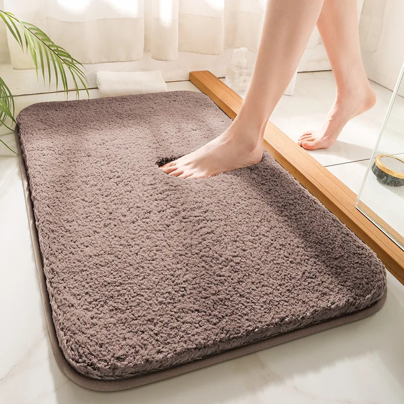 Plush Bathroom Mat – Ultra Soft Non-Slip Bath Rug