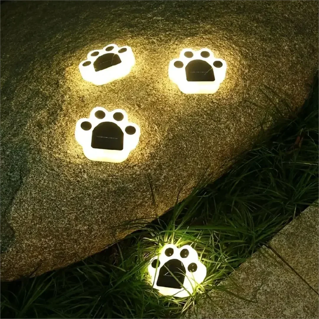 Bright Paw Solar Powered Garden Lights