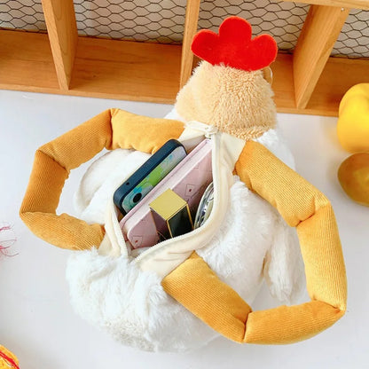 Funny Plush Chicken Backpack