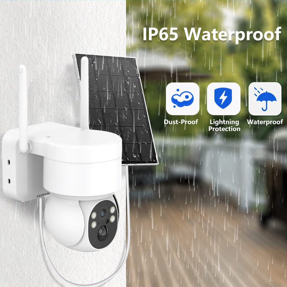Wireless Solar Powered Outdoor Security Camera