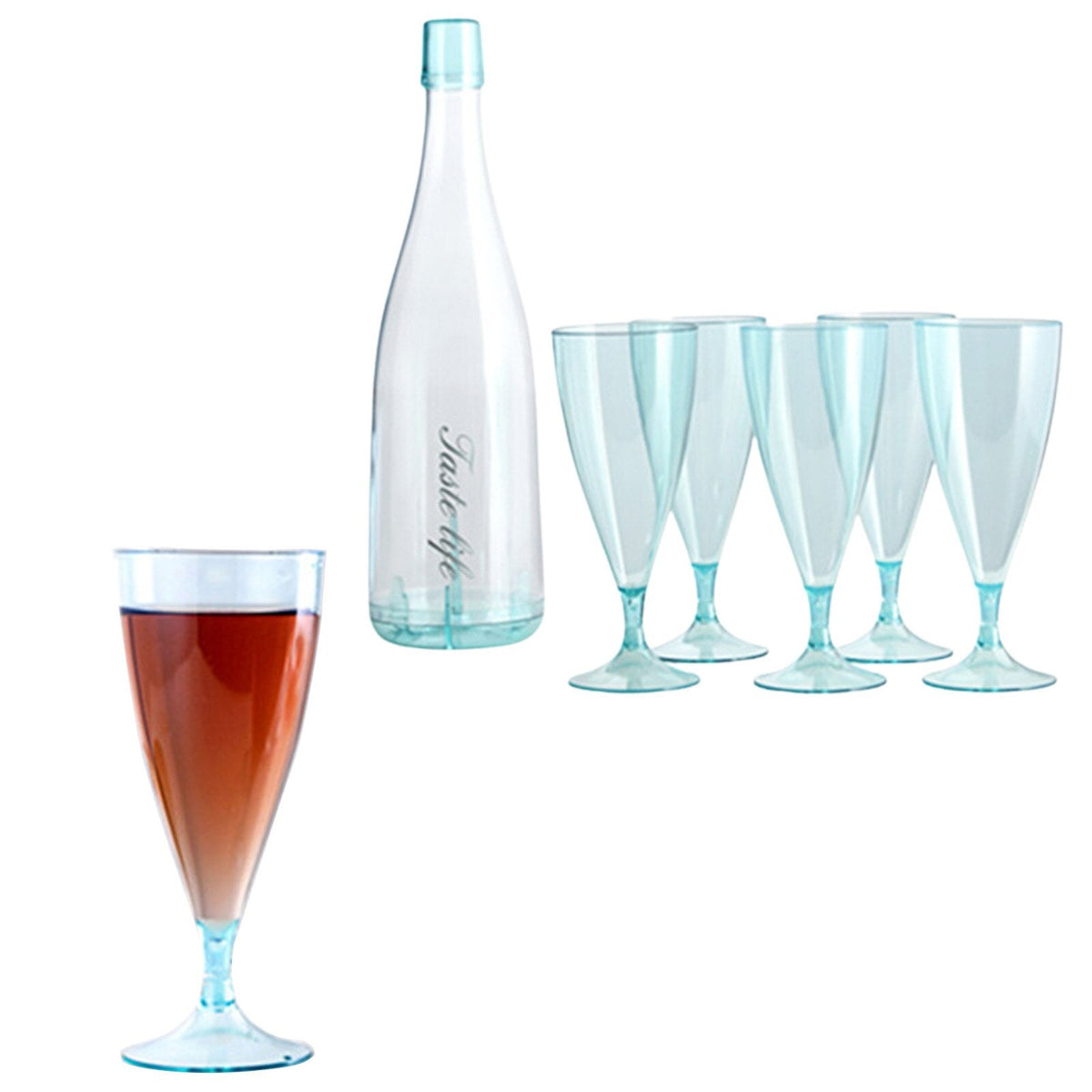 Colorful Portable Travel Drinkware Set with Bottle - Yeezlab