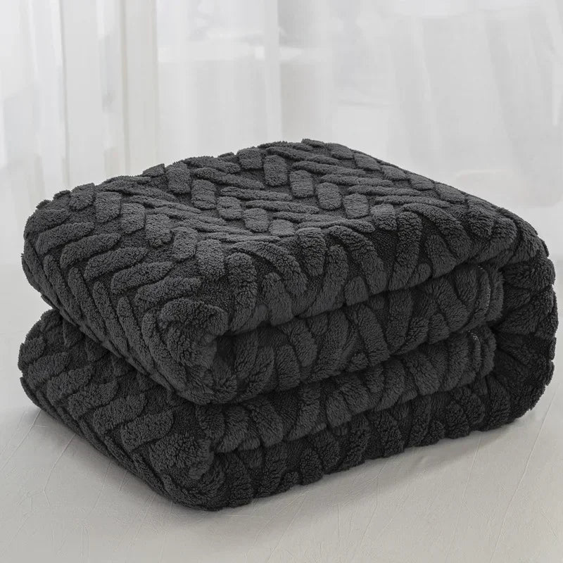Warm Plush Fleece Throw Blanket for Winter - Yeezlab