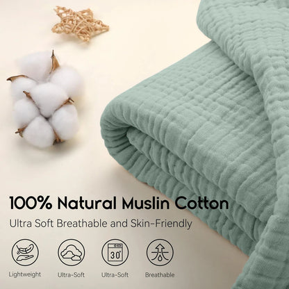 Soft Cotton Throw Blanket for Bed and Sofa