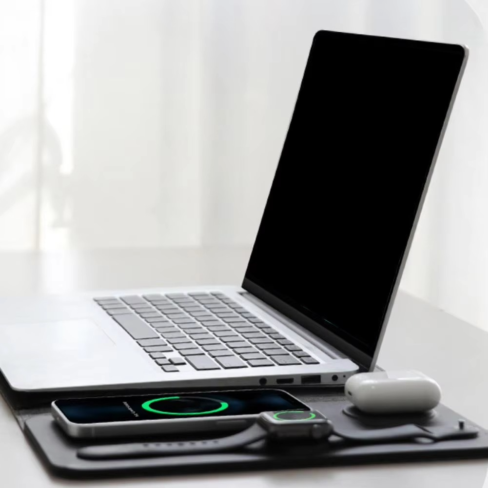 Portable 3-in-1 Laptop Charger Sleeve with Pad