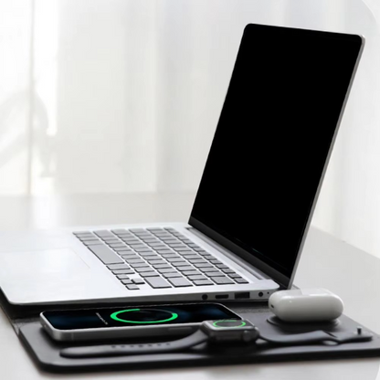 Portable 3-in-1 Laptop Charger Sleeve with Pad