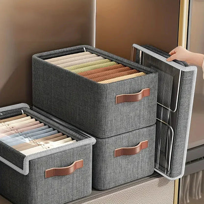 Large Plastic Storage Container with Lid and Handle
