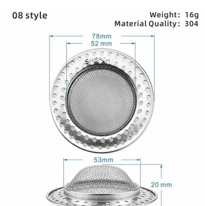Easy Clean Kitchen Sink Strainer Stainless Steel Filter