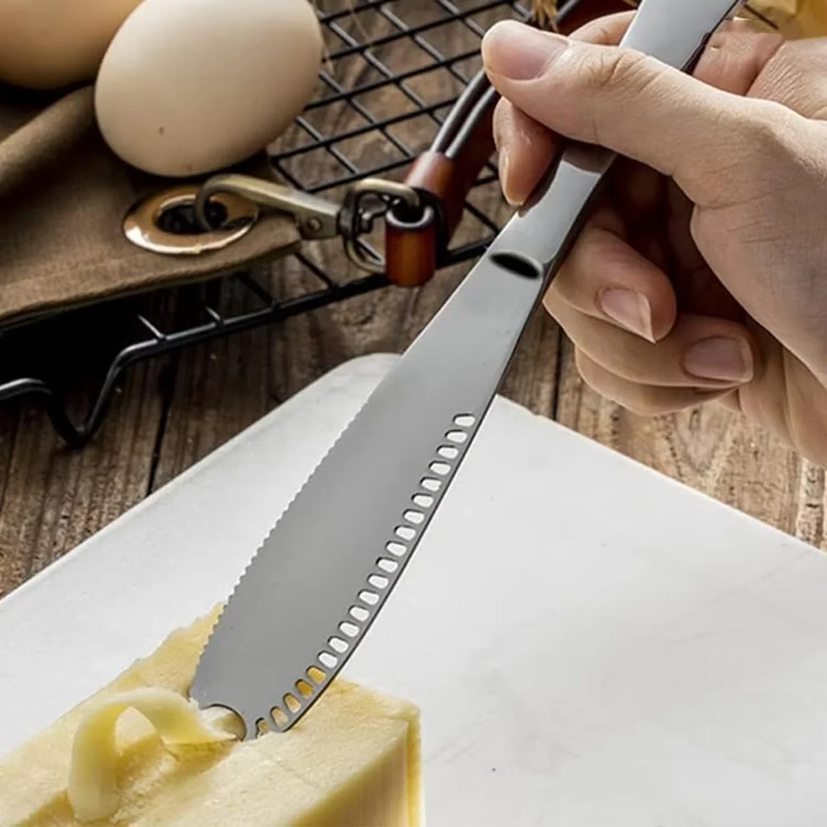 Yeezlab | Deluxe Metal Cheese Cutter with Adjustable Slice Thickness