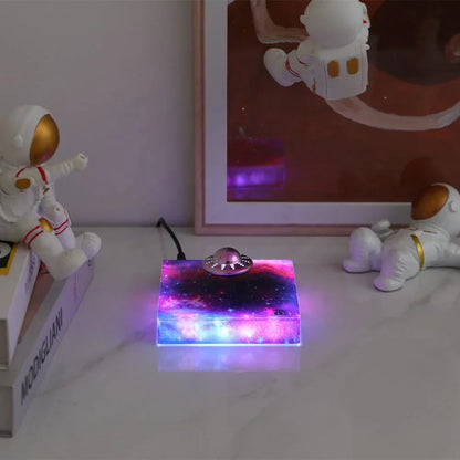 Floating LED Space Ship Night Light Lamp