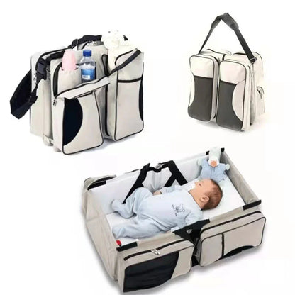Portable Baby Travel Bed with Storage