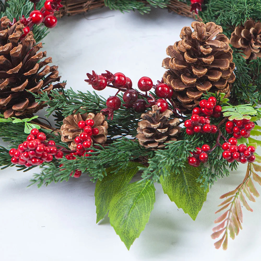 Fresh Holiday Red Berry Wreath