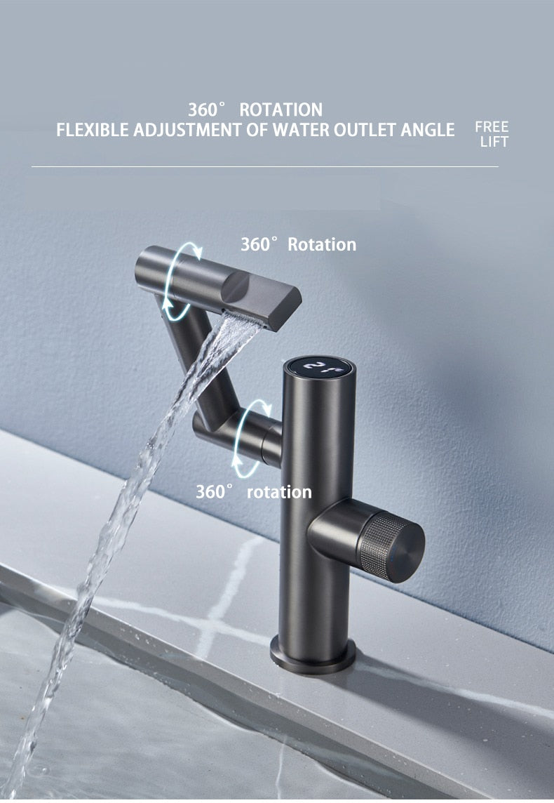Contemporary Automatic Waterfall Kitchen Faucet
