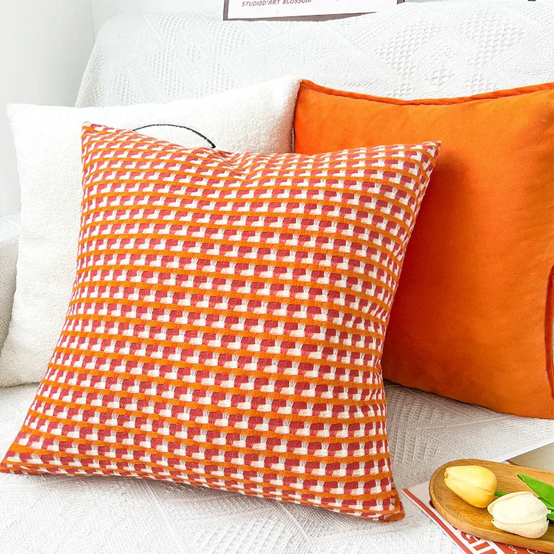 Colorful Throw Pillow in Modern Nordic Design