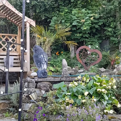 Vintage Metal Heart Garden Marker