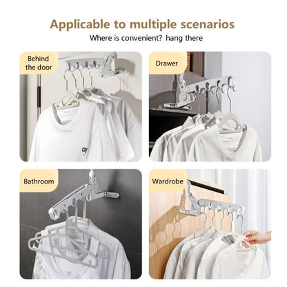 Portable Folding Closet Travel Hanger Organizer