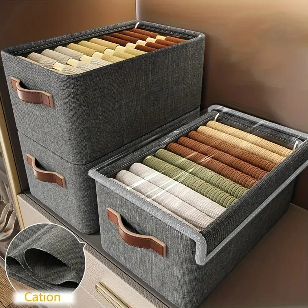 Large Plastic Storage Container with Lid and Handle - Yeezlab