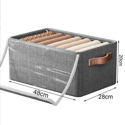 Large Plastic Storage Container with Lid and Handle