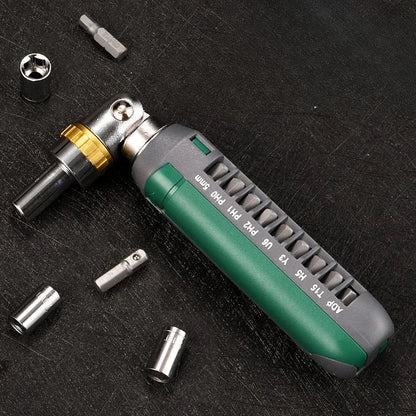 Adjustable Multi Bit Ratchet Screwdriver Kit - Yeezlab