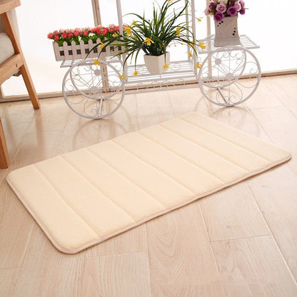 Plush Memory Foam Bath Mat with Anti Slip Bottom