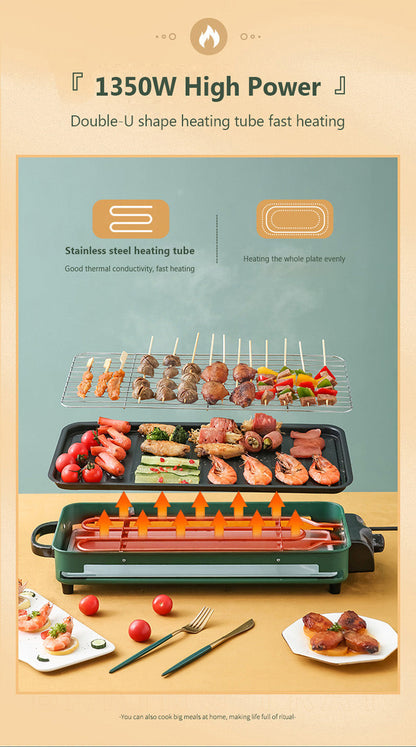 Non-Stick Compact Electric BBQ Grill