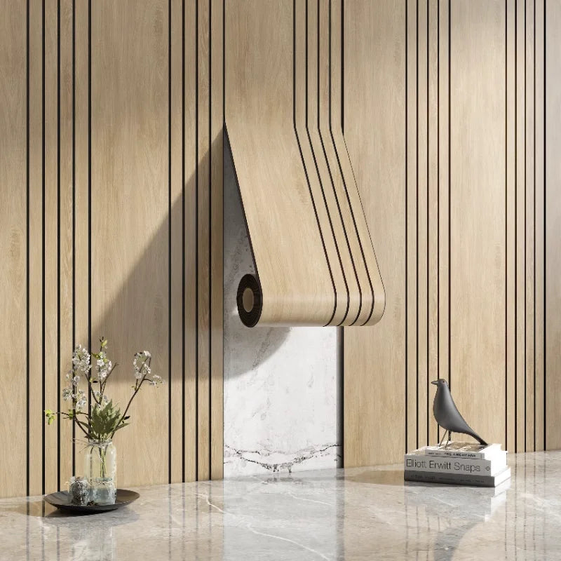 Modern Wood Textured Sticky Wall Decals