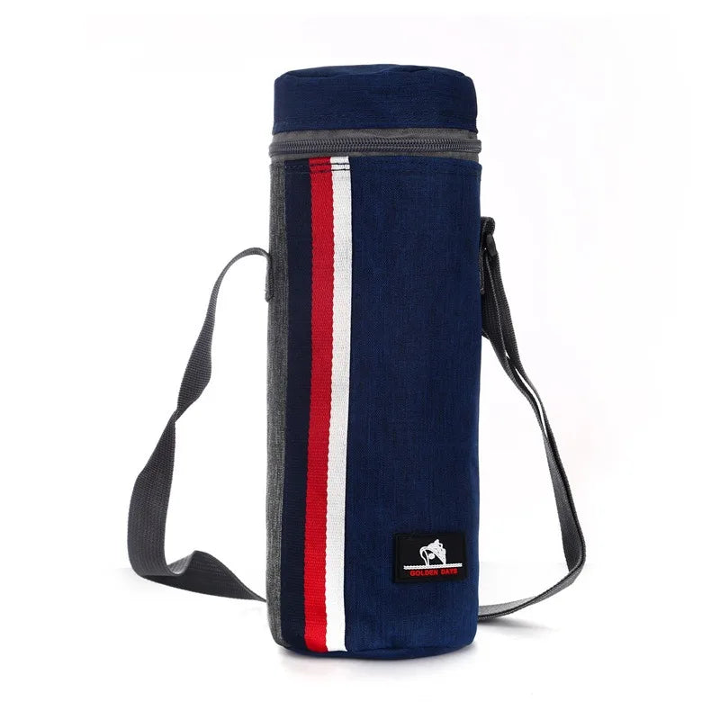 Insulated Water Bottle Bag 10×10×29cm - Durable Outdoor Cooler Pouch