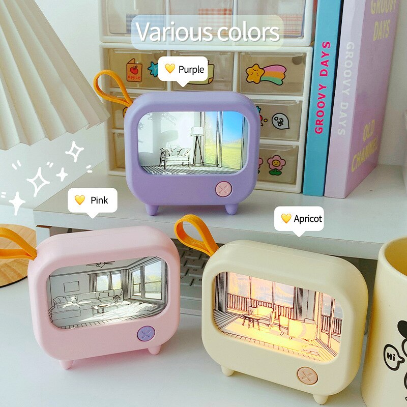Small Artistic Table Lamp Decorative Night Light