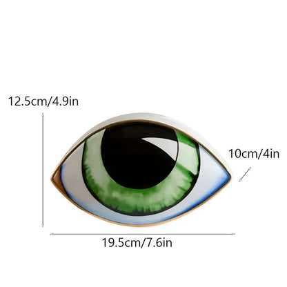 Unique Eye Ceramic Figure Home Decoration