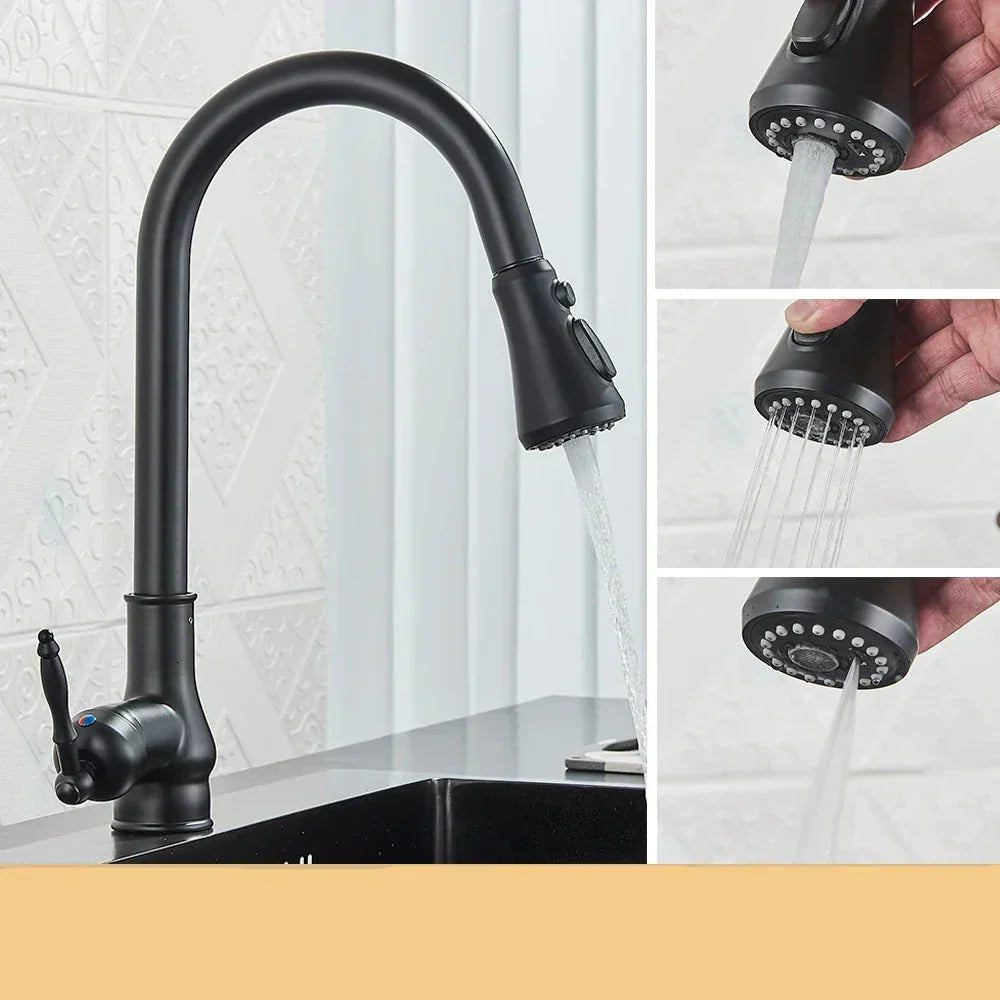 Classic Brass Kitchen Sink Faucet