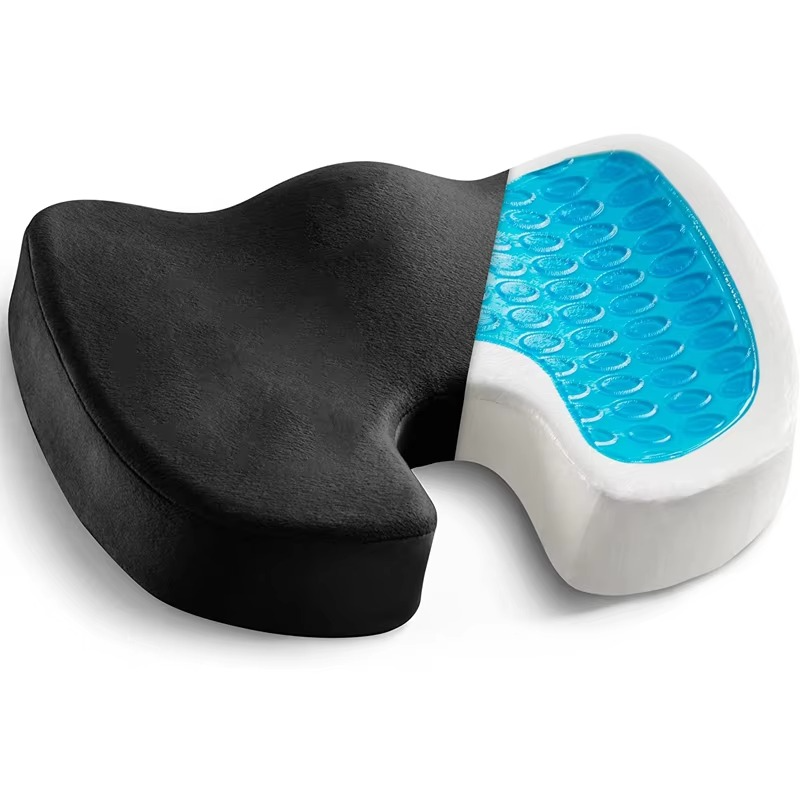 Comfortable Memory Foam Seat Cushion with Grip Bottom - Yeezlab