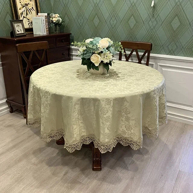 Elegant Floral Table Cover